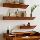 Floating Wedge Wall Shelves - Acorn