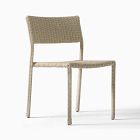 Westport Wicker Slim Profile Outdoor Stacking Side Dining Chair (Set of 2)
