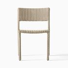 Westport Wicker Slim Profile Outdoor Stacking Side Dining Chair (Set of 2)