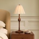 Pierce &amp; Ward Ribbed Wood Table Lamp (20")