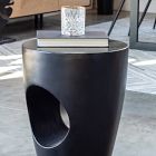 Cutout Sculptural Outdoor Stool (14")