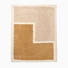 Open Box: Stacked Shapes Shag Wool Rug (6' x 9') - Golden Oak