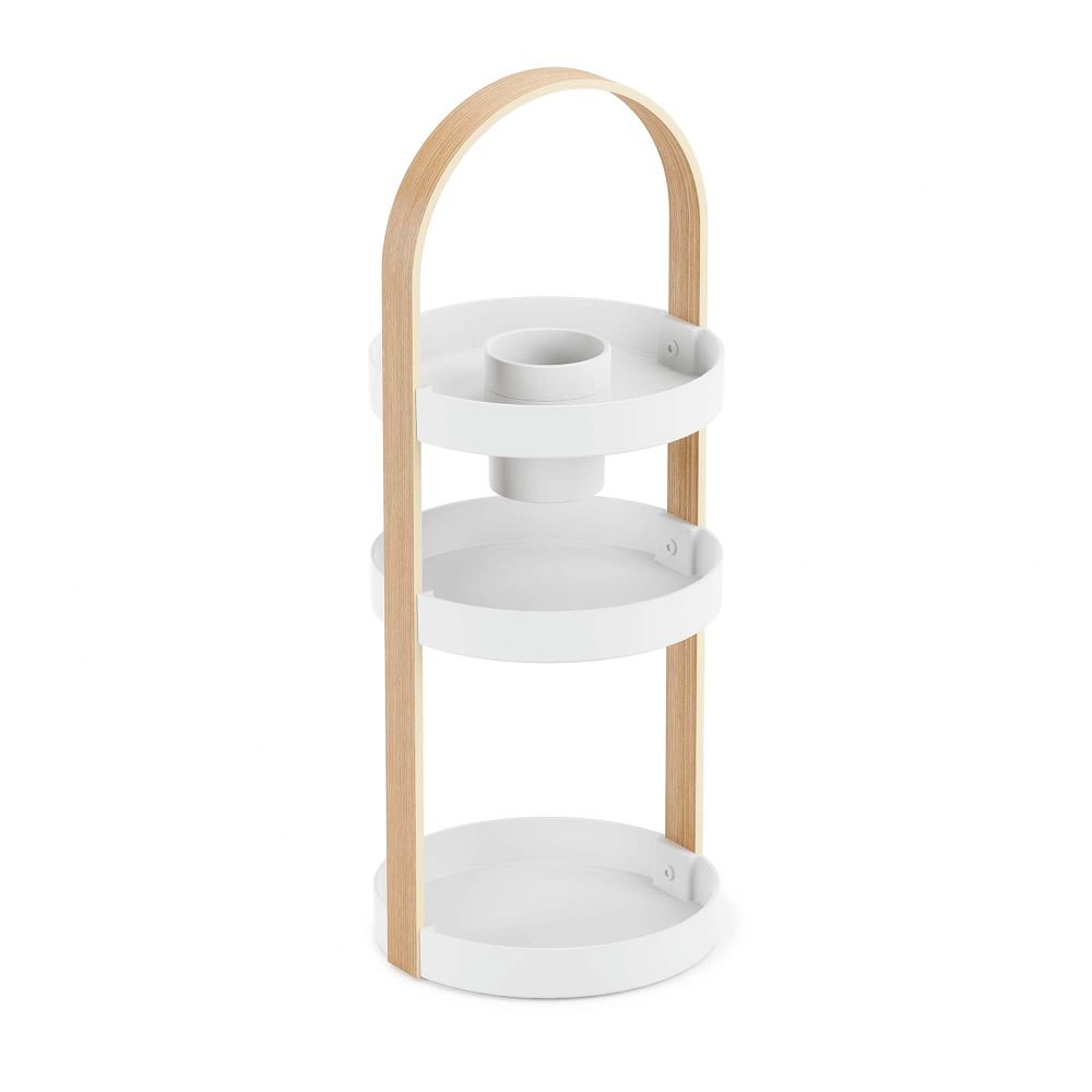 Bellwood Cosmestics Organizer - White & Natural