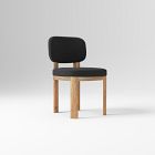 Open Box: Anton Dining Chair - Performance Velvet Slate, Burnt Wax