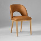 Open Box: Boerum Dining Chair  - Ludlow Leather Sesame, Blonde