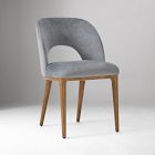 Open Box: Boerum Dining Chair - Performance Distressed Velvet Graphite, Burnt Wax