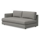 Open Box: Haven Left-Arm 2 Seater Sofa Bench - Performance Washed Canvas Storm Gray