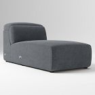 Open Box: Leo Motion Armless Chaise - Performance Distressed Velvet Graphite
