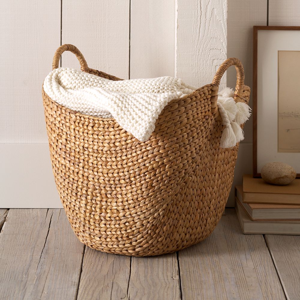 Curved Seagrass Handle Baskets- Large