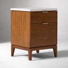 Open Box: Parker Marble Mini Nightstand (16") - Cool Walnut, Marble