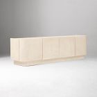 Open Box: Solstice Painted Raffia Media Console (78") - Whitewash Raffia