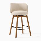 Open Box: Devon Counter Stool (26") - Twill Sand, Toasted Oak