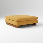 Open Box: Harmony Ottoman (47") - Performance Distressed Velvet Dijon Dark Walnut