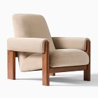 Open Box: Nils Chair - Deluxe Velvet Clay, Cool Walnut