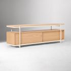Open Box: Pierce Media Console (66") - Alabaster White, Blonde