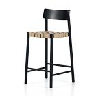 Open Box: A-Line Frame Counter Stool (27") - Almond Leather Blend