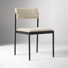 Open Box: Freeman Pivot Dining Chair - Performance Distressed Velvet Sand, Textured Antique Bronze