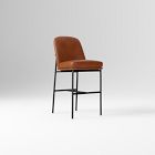 Open Box: Jack Metal Frame Leather Counter Stool (26") - Saddle Leather Nut, Dark Bronze