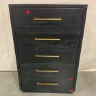 Open Box: Alexa Tall 5-Drawer Dresser (30") - Burnished Black
