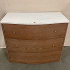 Open Box: Clementine Marble 3-Drawer Dresser (36") - Hudson, Volakas Marble Top