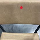 Open Box: Freeman Leather Pivot Dining Chair - Ludlow Leather Cumin, Textured Antique Bronze