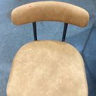 Open Box: Grier Counter Stool (26") - Ludlow Leather Sesame, Textured Antique Bronze