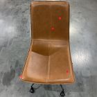 Open Box: Slope Leather Swivel Office Chair - Saddle Leather Nut, Antique Bronze