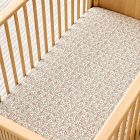 Pink Chicken Floral Crib Fitted Sheet