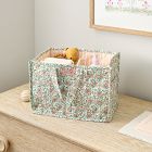 Pink Chicken Quilted Floral Diaper Caddy