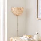 Woven Rattan Bubble Sconce (12")