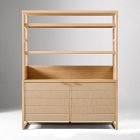 Kody Wood & Paper Cord Kitchen Hutch (58")