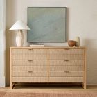 Kody Wood & Paper Cord 6-Drawer Dresser (58")