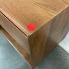 Open Box: Anton Solid Wood Open Nightstand (22"), Charging - Burnt Wax