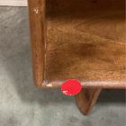 Open Box: Anton Solid Wood Open Nightstand (22"), Charging - Burnt Wax