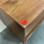 Open Box: Anton Solid Wood Open Nightstand (22"), Charging - Burnt Wax