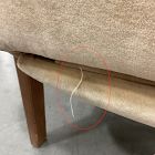 Open Box: Mid-Century Show Wood Recliner - Deluxe Velvet Camel, Pecan