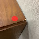 Open Box: Pierce &amp; Ward Burl Wood 6-Drawer Dresser (60") - Light Nutmeg