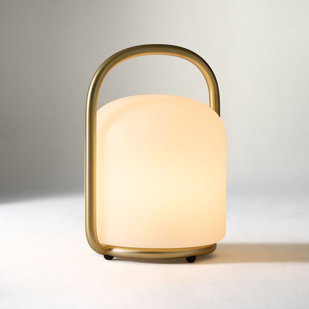 Remy Indoor/Outdoor Wireless Portable Table Lamp (7.5"–10") - 7.5in, Champagne Bronze