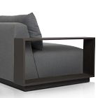 Mairead Outdoor Metal Sofa (106")