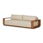 Mairead Outdoor Wood Sofa (106")