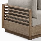 Santa Fe Slatted Outdoor 3-Piece Modular Sofa (108")