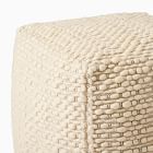 Slub Stripe Sweater Pouf