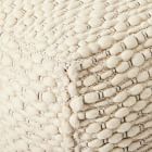 Slub Stripe Sweater Pouf