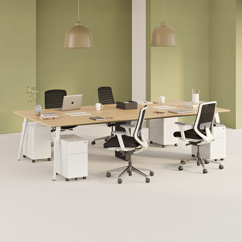Branch Quad Desk by West Elm