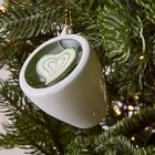 Glass Hot Matcha Latte Ornament