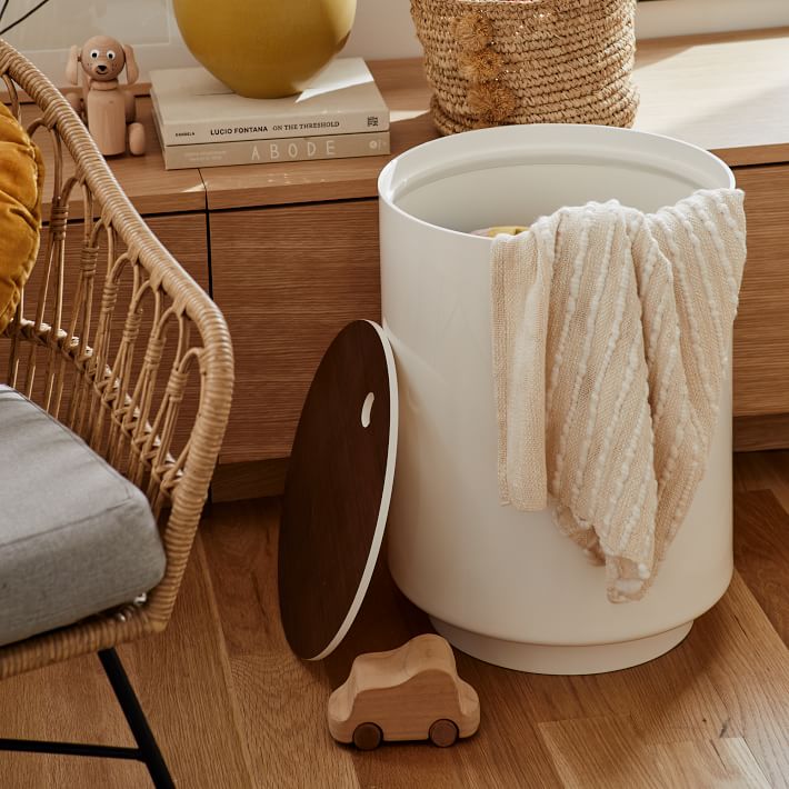 Jasper Wood Lidded Baskets - Stylish Storage Solutions | West Elm