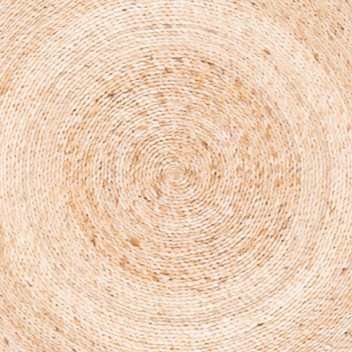 Round Concentric Jute Rug | West Elm