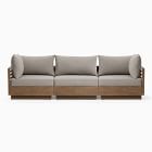 Santa Fe Slatted Outdoor 3-Piece Modular Sofa (108")