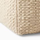 Slub Stripe Sweater Pouf