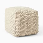 Slub Stripe Sweater Pouf